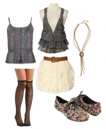 Floral Shoes Sample Outfit