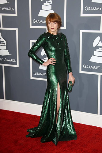 Florence Welch in Custom Givenchy at the 2013 Grammys