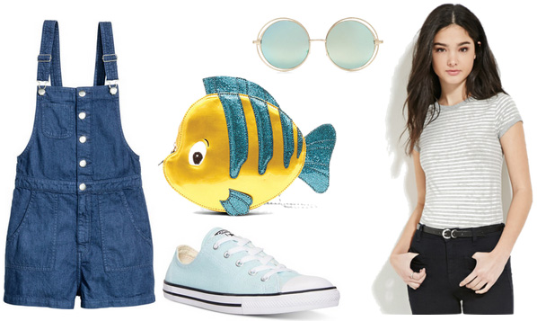 Little Mermaid flounder clutch outfit