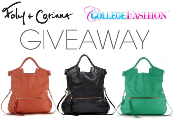 College Fashion and Foley + Corinna Giveaway: Win a Mid City Tote!