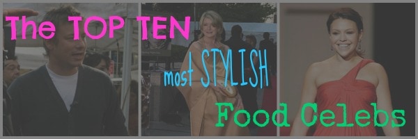 Food fashion celebs