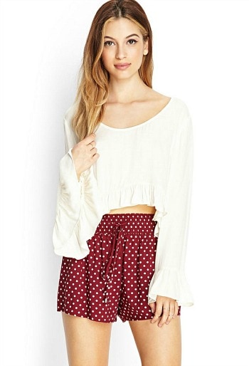 Forever 21 polka dot woven shorts