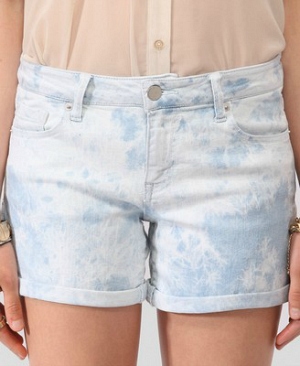 Forever 21 Tie-Dye Denim Shorts