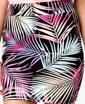Forever 21 tropical print skirt