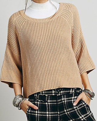 Free people cropped sweater