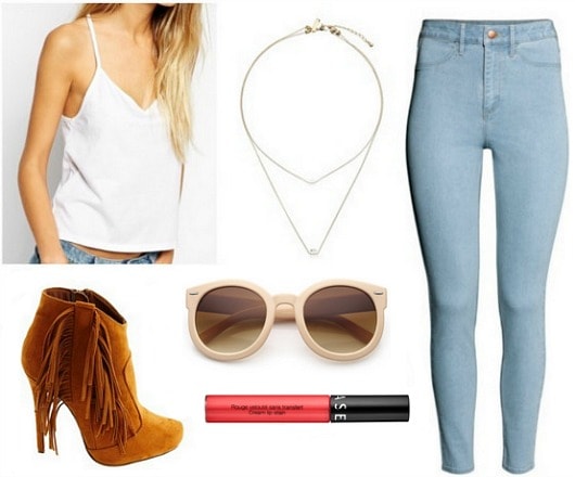 Fringe boots outfit