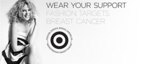 Kylie Minogue in an ad for Fashion Targets Breast Cancer