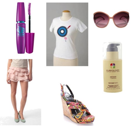 Fashion targets breast cancer tee shirt outfit