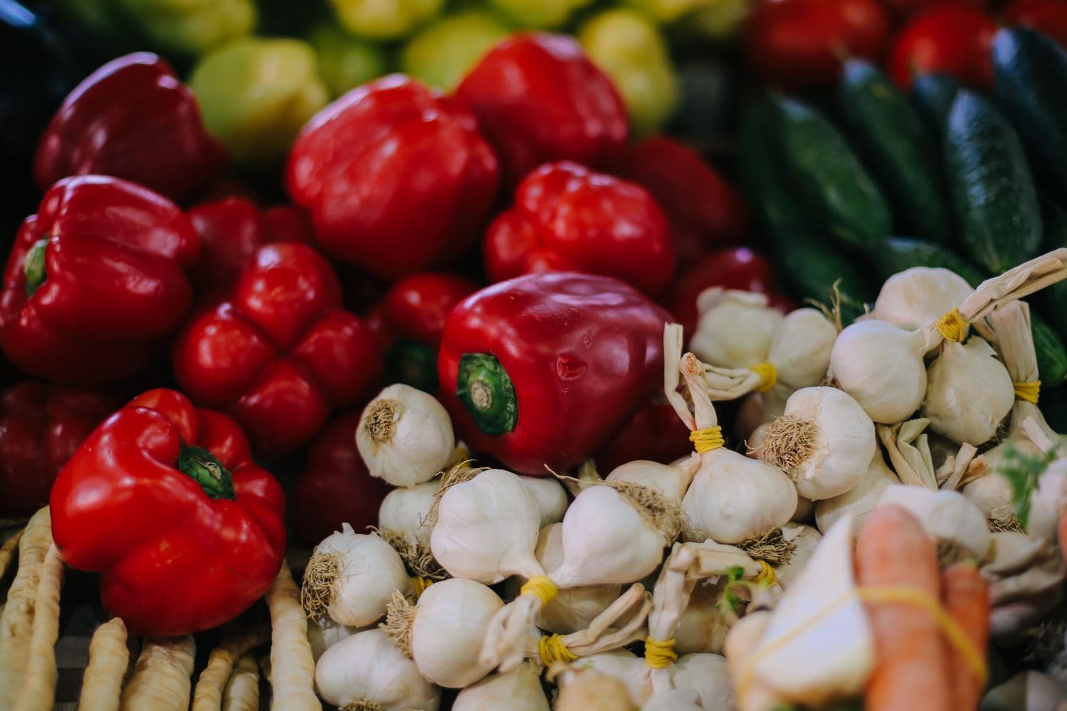 garlic, bell peppers