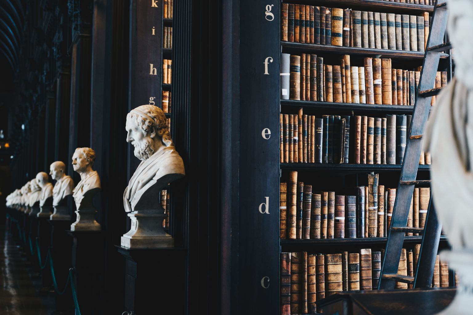 library busts figureheads poetry