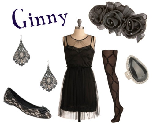 Outfit inspired by Ginny Weasley's style in Harry Potter and the Deathly Hallows Part 1