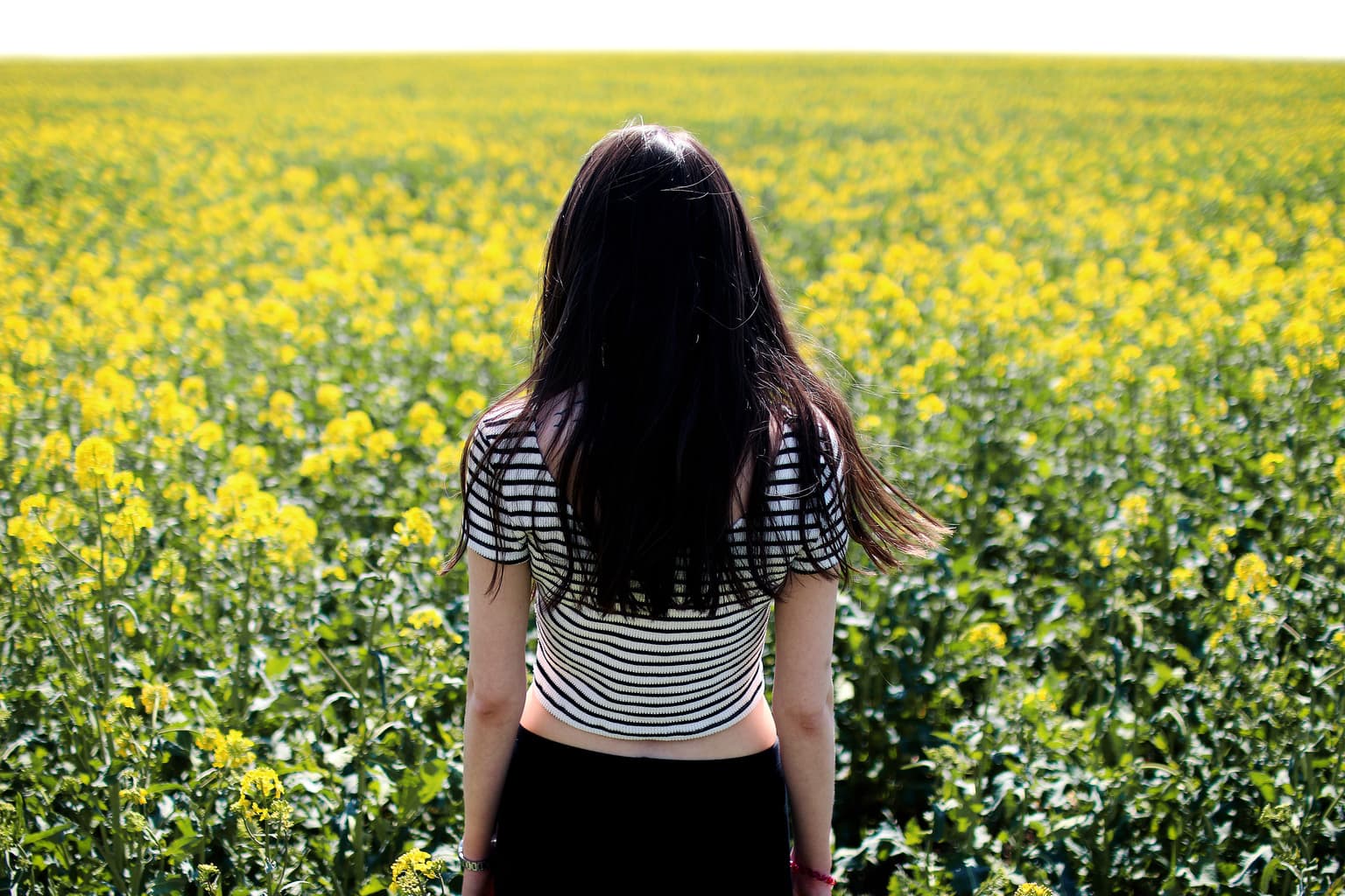 Girl in a field