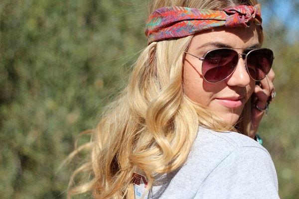 girl in avaiator sunglasses