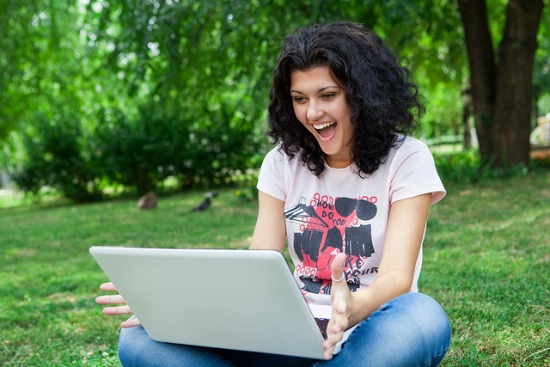 Girl on laptop