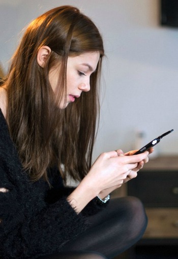 Girl texting