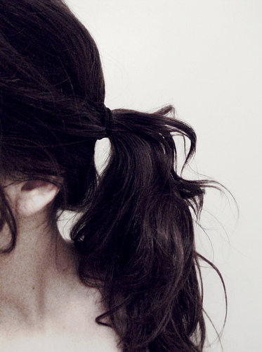 Girl with a ponytail