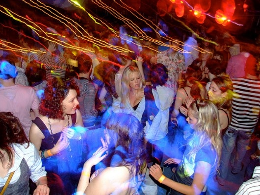 Girls on dance floor