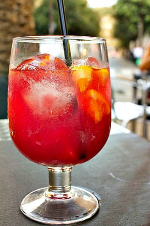 Glass of sangria
