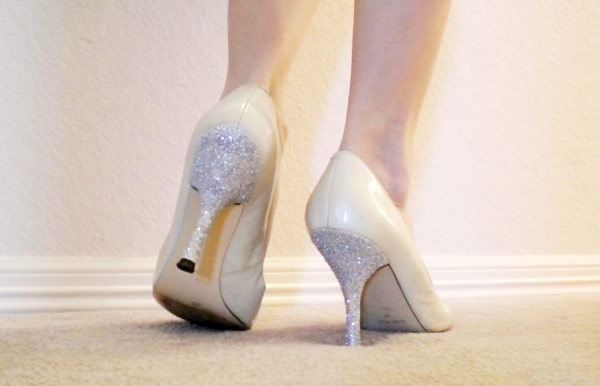 Glitter heels finished product