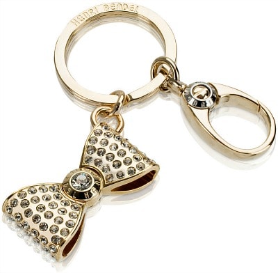 Gold Henri Bendel keyring