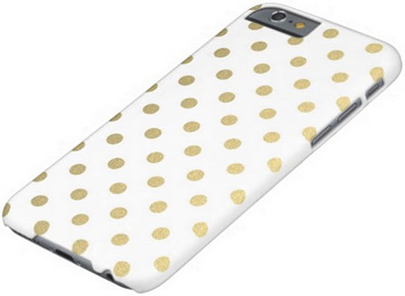 Gold polka dot iphone 6 case