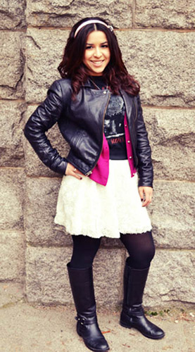 Fashion at Gonzaga University - student wearing a backpack
