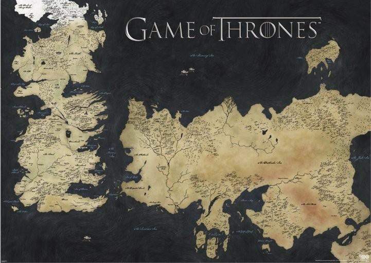 Game of Thrones Westeros poster