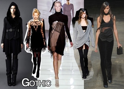 Goth fashion trend