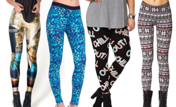 Graphic leggings