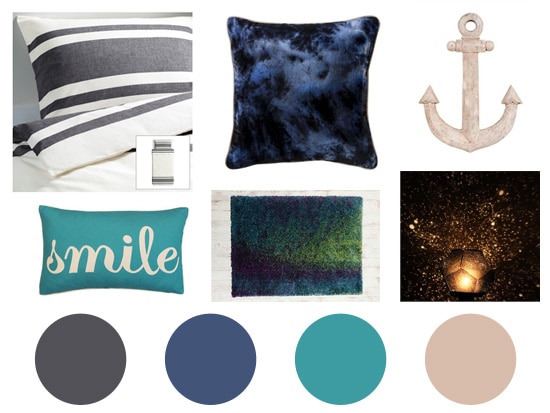 dark gray dorm decor