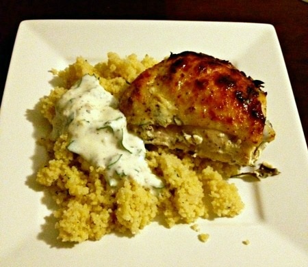 Greek chicken and couscous