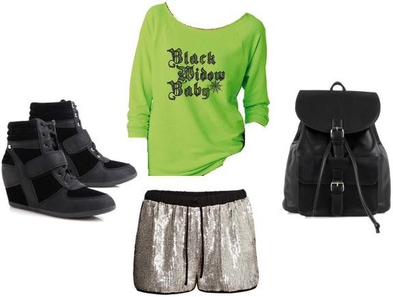 Halloween outfit green spider