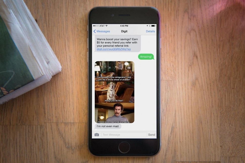Digit Text Message Photo