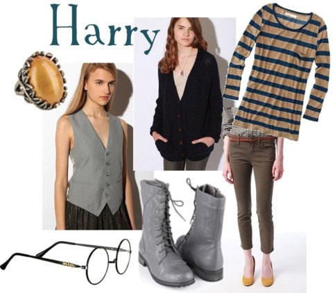 Outfit inspired by Harry Potter's style in The Deathly Hallows Part 1