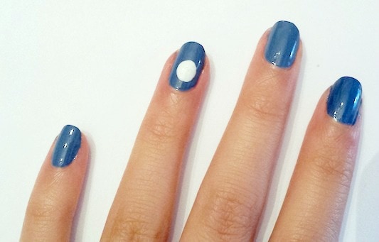 Haunted house nail art step 2