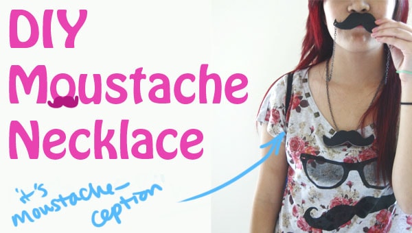 Header DIY Moustache Necklace