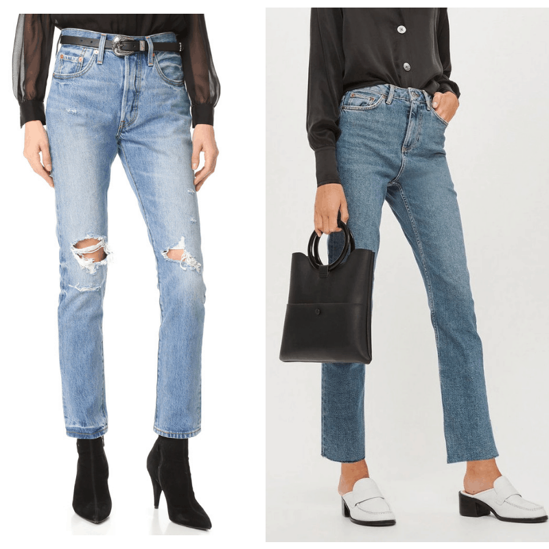 High waisted jeans to get Kendall Jenner's style