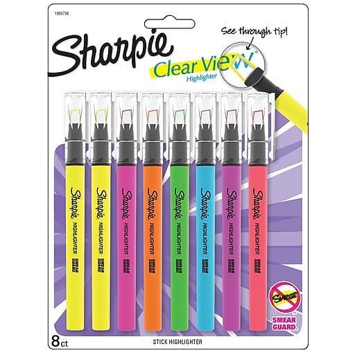 Sharpie clear view highlighters for college