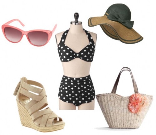 High Waisted Swimsuit Sample Outfit