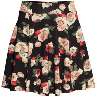 H&M floral skater skirt