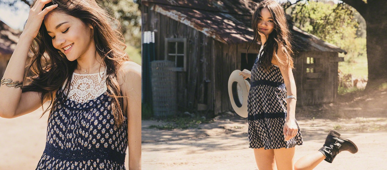 Hollister dress and boots