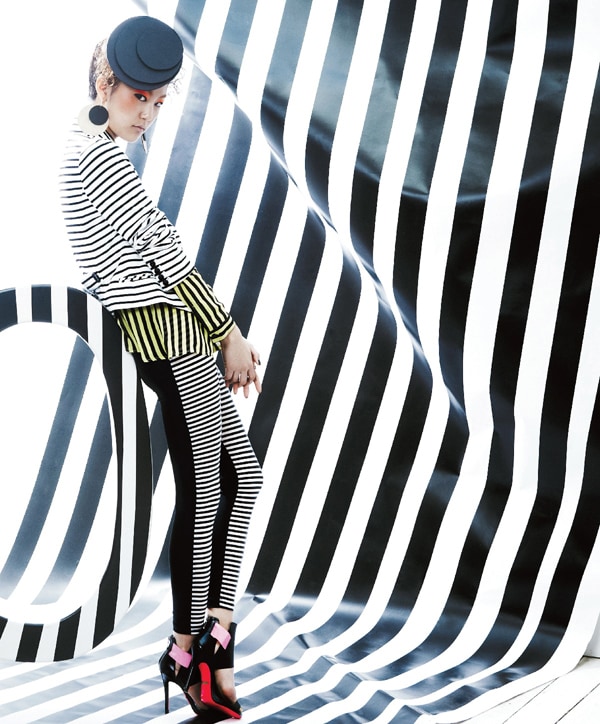 'Delightful, Stripe & Dot' Choi Joon Young by Zo Sun Hi for Singles Korea