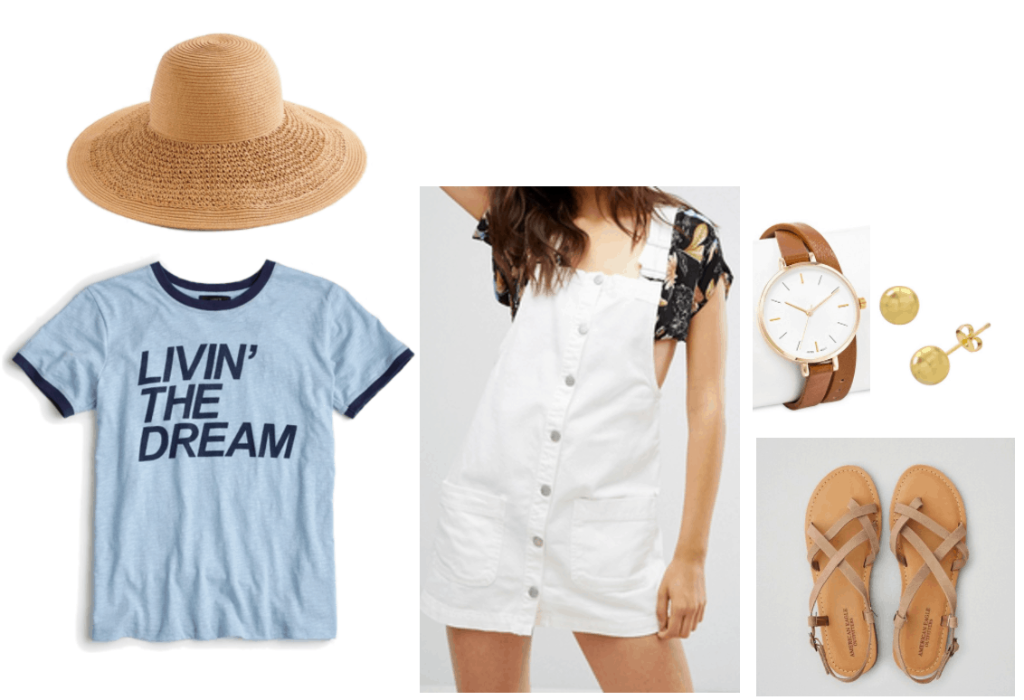 Horoscope outfit 3: Pisces tee; fun in the sun inspired