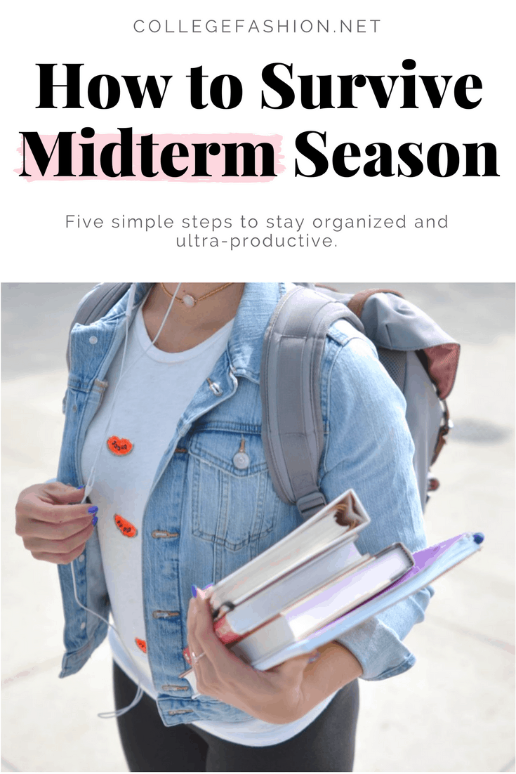 How to Survive Midterm Season - five simple steps to keep you organized and ultra-productive during midterms
