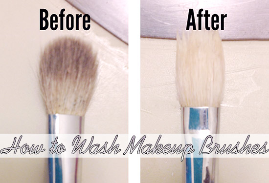 How to wash makeup brushes