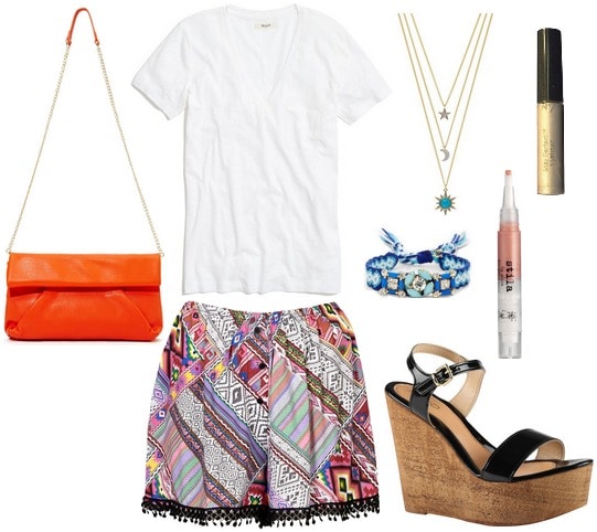 Class to Night Out: Plain White T-Shirt - College Fashion