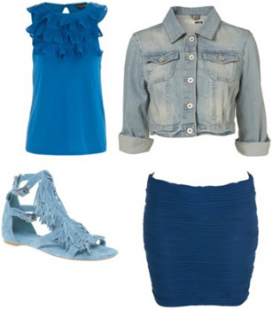 How to wear bright colors in a monochrome look