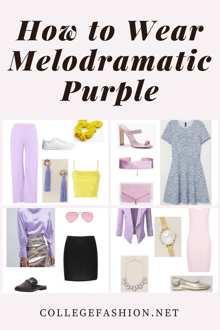 How to wear melodramatic purple