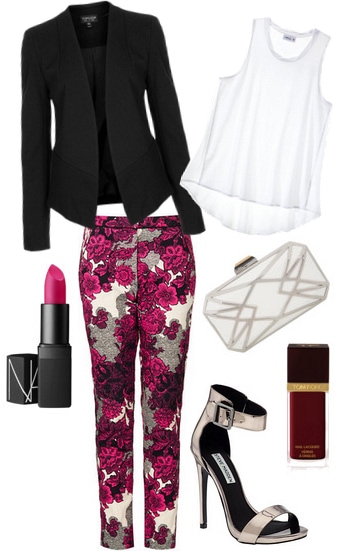 How to wear printed trousers on a night out