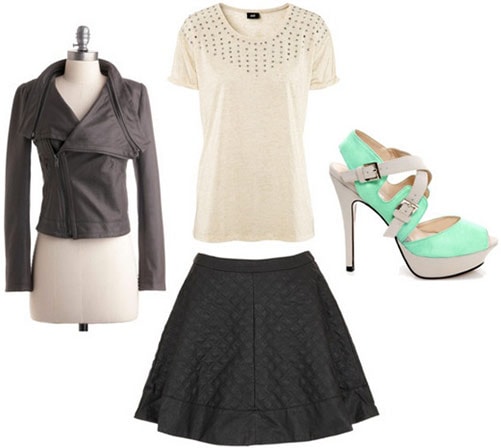 How to wear the quilted mini skirt trend